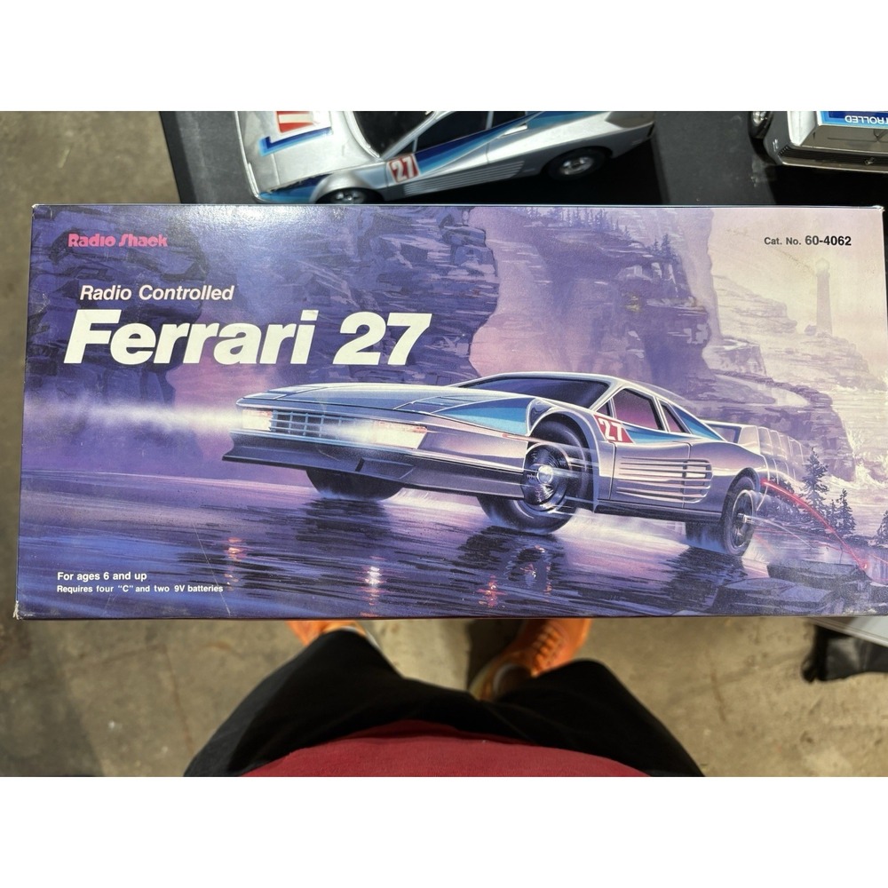 Radio Shack RC Ferrari 27 Model 60-4062 Original Box Vintage UNTESTED‎